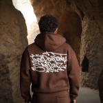Noise zip up hoodie brown