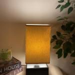 Table Lamp Beige & Brown 15x40cm