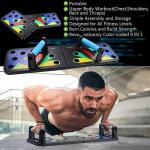 MD Stay Fit MD Push Up Board Machine, 12 in 1 Body Building Exercise Tools, Powerlifting Exercise Stands, Arch Board System, Home Fitness Training for Men and Women