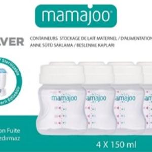 4x Breastmilk / Baby Food Storage Containers Set 150 ml