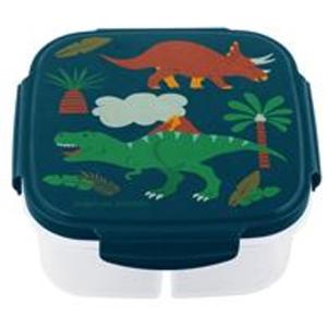 " Snack Box With Ice Pack Dino (F19) 6""x6""x2.5"" 270ML Microwave and freezer safe"