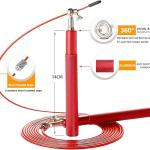 MD Stay Fit Original Metal Skipping Rope, Steel Coated Cable, Aluminum Anti-Skipping Handle, 360 Degree Ball Bearing, 3 Meters Length