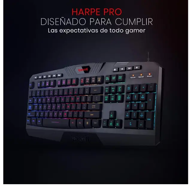 REDRAGON K503 Gamer Membrane Keyboard, Harpe Pro