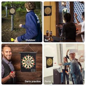 MD STAY FIT Includes 6 Powerful Magnetic Darts - Easy to Roll Up and Carry for Home, Office, and Trips