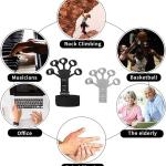 M D Stay Fit MD Hand Grip Strengthener - Adjustable Finger Stretcher for Rock Climbing, Hand Therapy, Arthritis Pain Relief, Carpal Tunnel