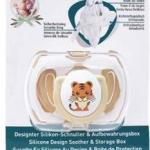 MAMAJOO 1x ORTHODONTIC SILICONE SOOTHER TIGER 0M+ & STORAGE BOX