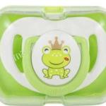MAMAJOO 1 x ORTHODONTIC SILICONE SOOTHER 12 M + PRINCE FROG & STORAGE BOX