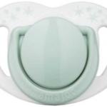 "MAMAJOO TWIN ORTHODONTIC SILICONE SOOTHERS POWDER GREEN 6M+ WITH STERILIZATION & STORAGE BOX"