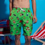 Green Beach Bites Swim Shorts