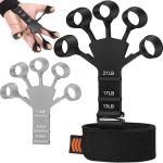 M D Stay Fit MD Hand Grip Strengthener - Adjustable Finger Stretcher for Rock Climbing, Hand Therapy, Arthritis Pain Relief, Carpal Tunnel