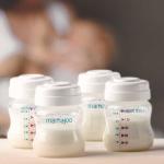 4x Breastmilk / Baby Food Storage Containers Set 150 ml
