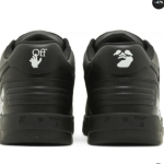 OFF-WHITE Out Of Office OOO For Walking Low Tops – Black White