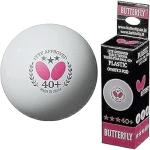 MD STAY FIT Butterfly Table Tennis Balls Set (3 Stars) - 3 Pieces - High Professional Quality - Durable Ping Pong Balls for Super Speed and Spin - White Color