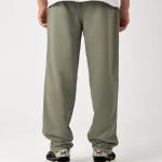 Khaki Straight Sweatpants
