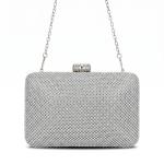 Sparkling Studded Evening Clutch with Metallic Clasp VS-58
