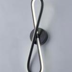 Infinity Black LED wall lamp