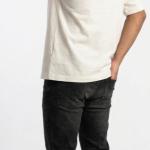 White Oversized Balmain Chest Print T-Shirt