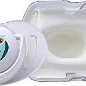 MAMAJOO 1x ORTHODONTIC SILICONE SOOTHER OWL 0M+ & STORAGE BOX