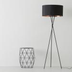 Floor lamp Metal Black