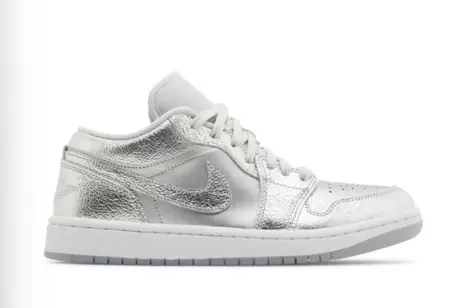 Nike Air Jordan 1 Low 'Metallic Silver'