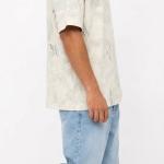 Beige Distressed Oversized Fashion T-Shirt