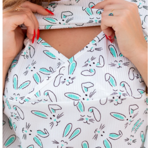 Bunny Nursing Pajama Set