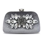 Classic Crystal-Embellished Evening Clutch VS-64