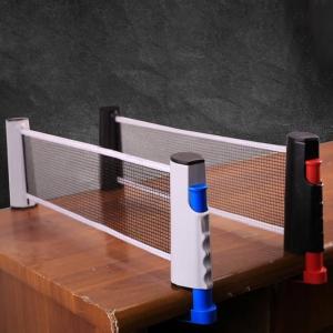 MD Stay Fit Retractable Table Tennis Net Ping Pong Holder Replacement Adjustable Retractable for Any Travel Portable Multi Color