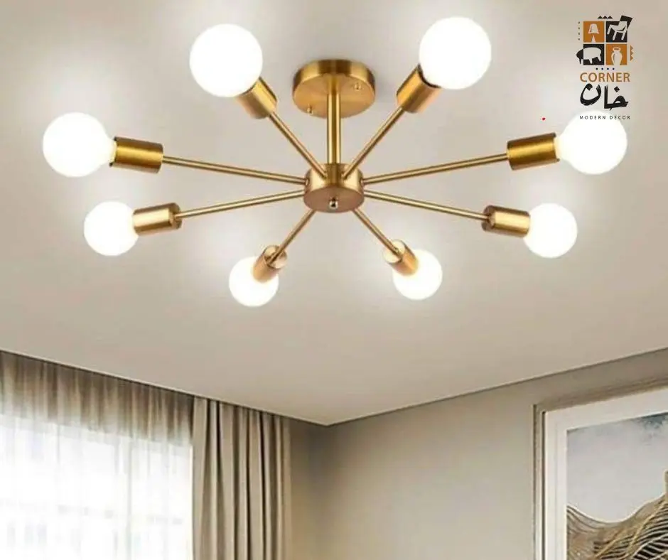 Metal ceiling lamp 60cmx30cm