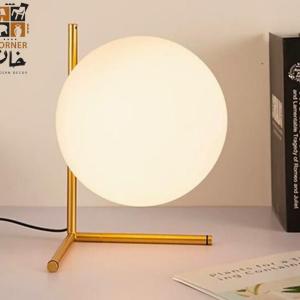 Table Lamp Glass & Steel 024587