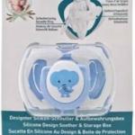 MAMAJOO 1x ORTHODONTIC SILICONE SOOTHER ELEPHANT 0M+ & STORAGE BOX