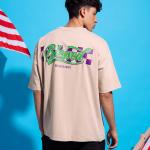 Beige Blessed Oversized T-Shirt