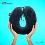 وسادة رقبة للسفر مقاس حر ميمورى فوم – أسود