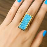 Woven Statement Ring Stainless Steel Pure RI-21