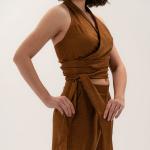 Brown – Linen Top