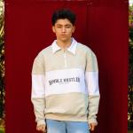 Gray Humble Hustler Half Zip Sweatshirt