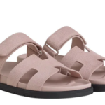Hermes Chypre Sandal – Pink Suede