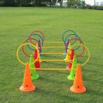 MD StayFit Soccer Agility Training Hoops for Coaches, Speed and Agility Training Equipment, Speed and Agility Training Equipment, Soccer Hoops, Plastic, Multi Color