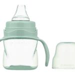 Non-Spill Training Cup 160 ml Powder Green with Handle & Anti-Colic Soft Spout