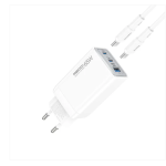 Recci RC123E GaN 65W Fast Charger Dual Type-C + USB-A 22.5W