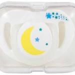 1x Orthodontic Silicone Soother Night/Day 0m+ & Storage Box