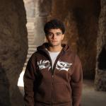 Noise zip up hoodie brown