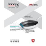 Zinox 24 سممقلاية زينوكس كلاد تكنولوجيا ثلاثية الطبقات بتضمن توزيع حراري مثالي وكفاءة أعلى في الطهي سطح مزود بنمط سداسي . مدعوم بضمان لمدة 3 سنوات.