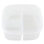 " Snack Box With Ice Pack Rainbow (F19) 6""x6""x2.5"" 270ML Microwave and freezer safe"