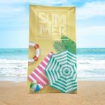 Agha Home Coastal Printed Microfiber Towel