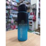 Acrylic Sports Water Bottle - 600ml - Black and Green Gradient