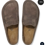 Birkenstock Naples Wrapped Concrete Gray