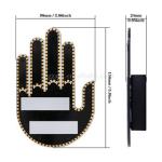 كف ليد مضيئ للزجاج الخلفي  للسيارة