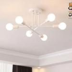 Metal ceiling lamp white-60cmx30cm