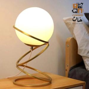 Table Lamp Glass & Steel 025547